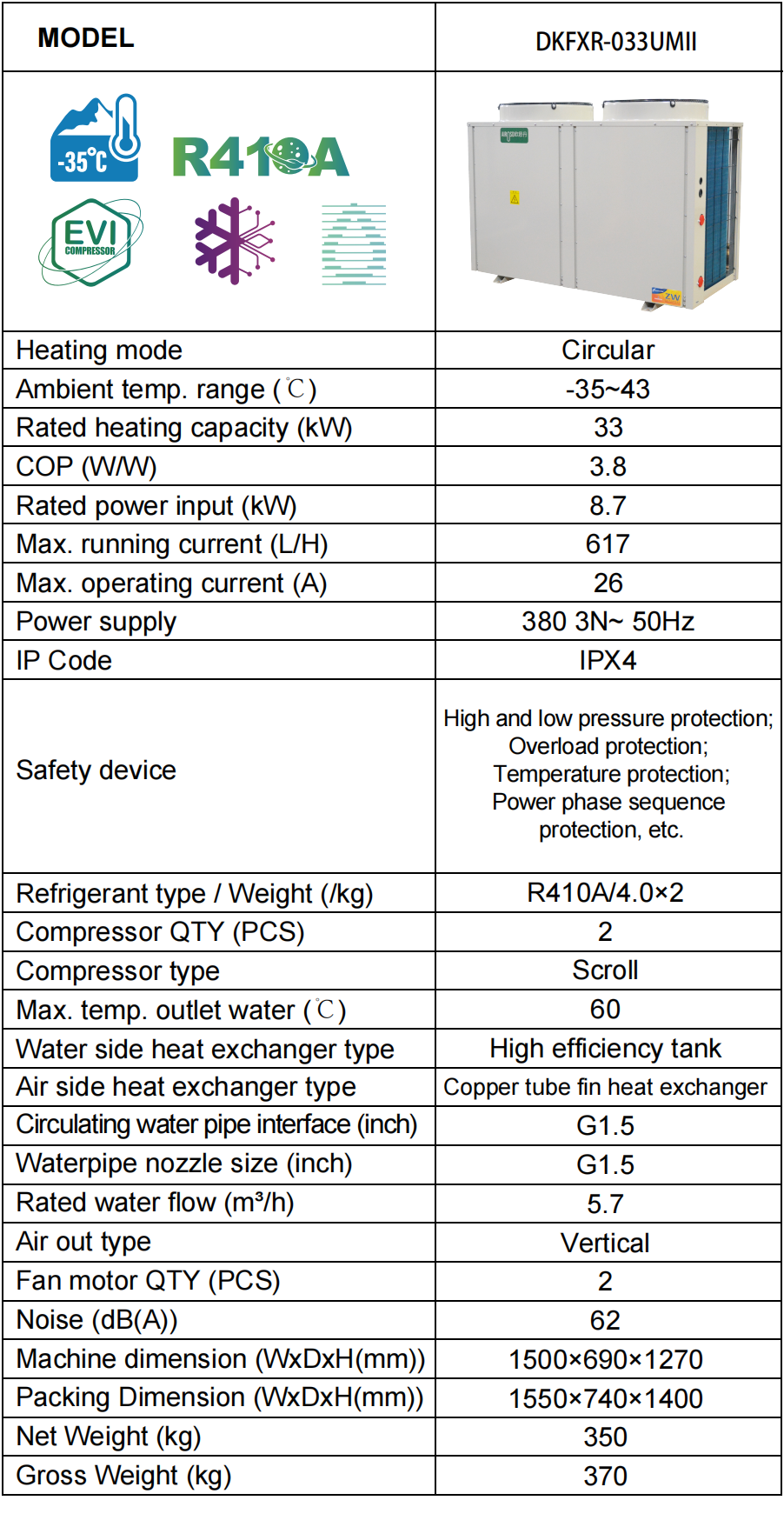 Wholesale Domestic Water Heat Pump Supplier