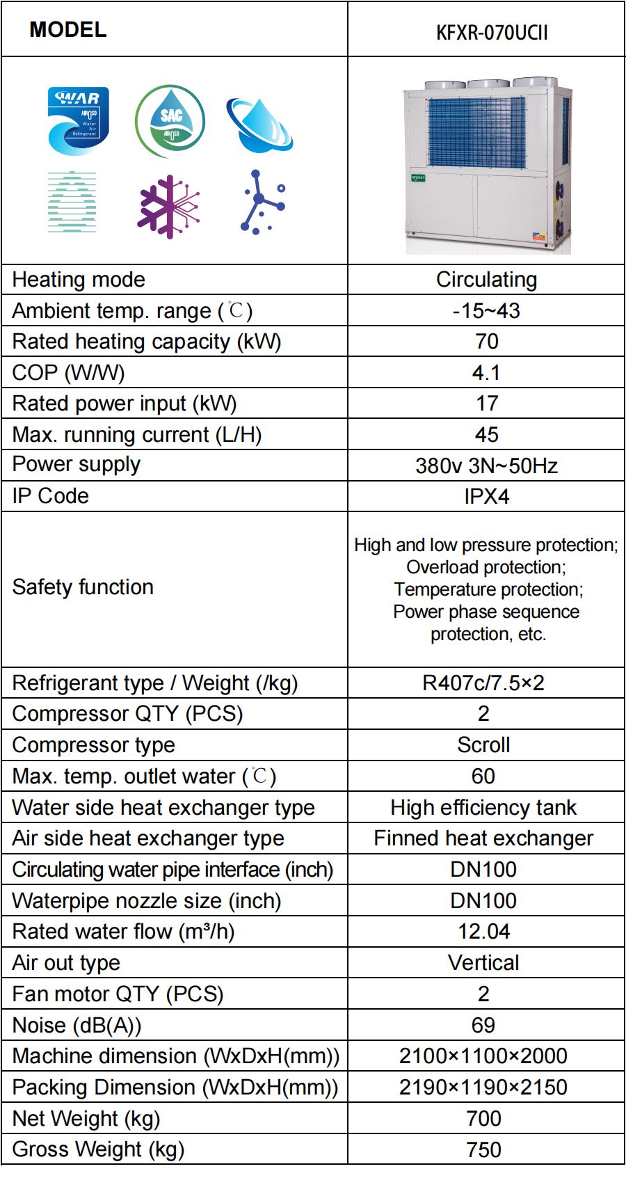 Wholesale Commercial Heat Pump Water Heater