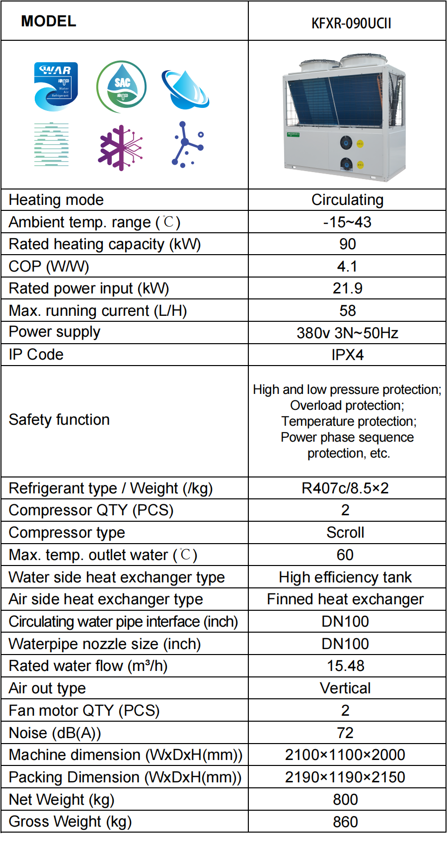 China Heat Pump Water Heater